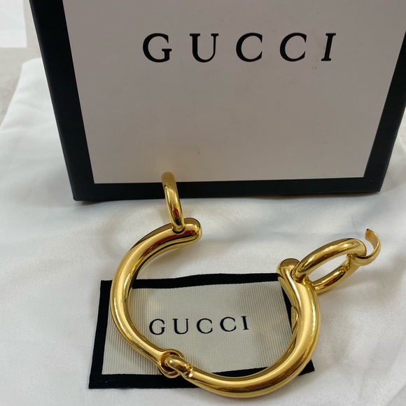 🆕 Gucci Horsebit heavy gold plated Bangle - Picture 4 of 12